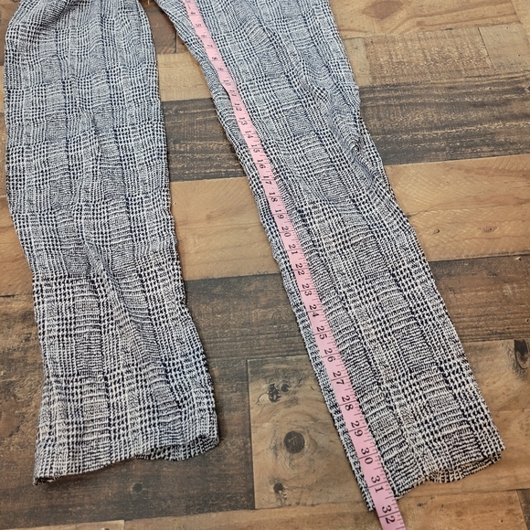 38 Escada Work Pants Blue White Patterned - Picture 6 of 8